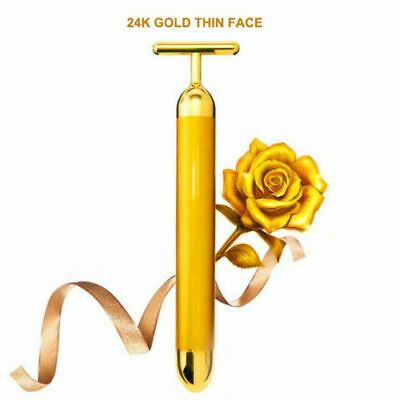 LuxeGlow 24K Gold Facial Massager